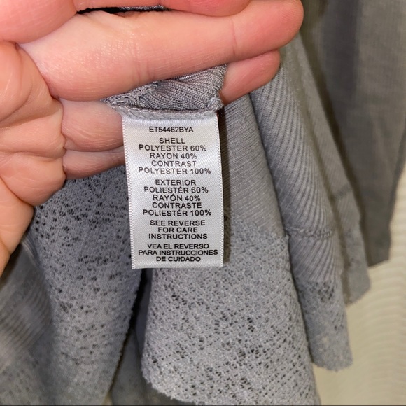 Altar’d state peplum bottom lace trim long sleeve - Picture 6 of 8